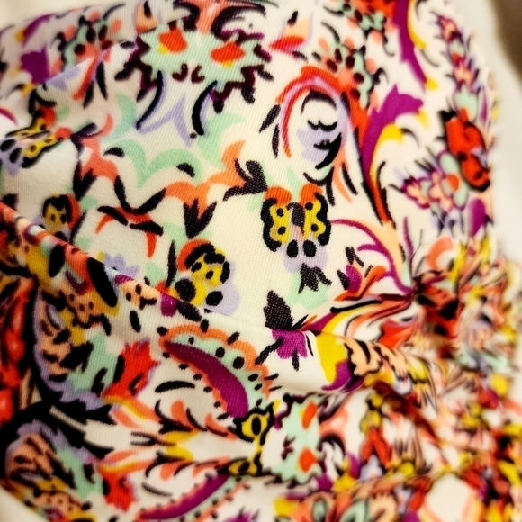 Victoria's Secret Swim Floral Strapless Bikini Top 36C Sexy Summer Pool Vacation - Picture 3 of 9